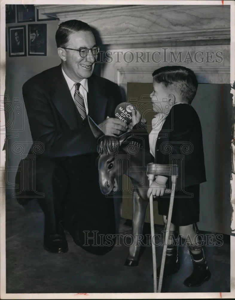 1954 Press Photo Kefauver & Debby Dams - neo16302