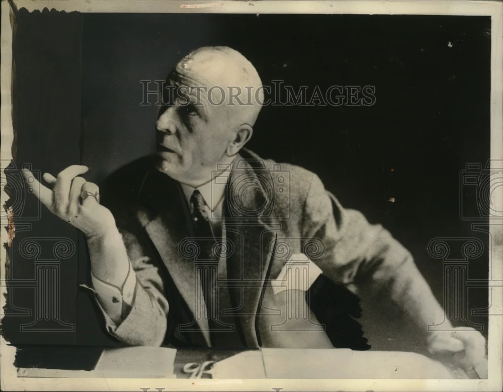 1933 Press Photo Cap Franz Von Rintelen Denies Spying Allegations of His Family