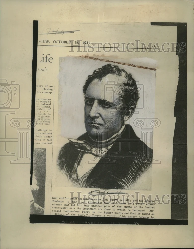 1940 Press Photo James Fenitpore Cooper - neo21433
