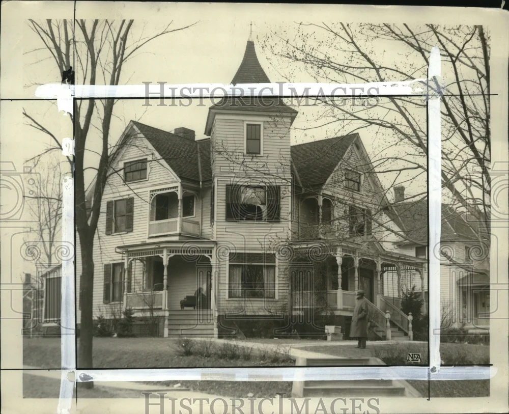 1928 Press Photo Home of Mr. & Mrs. Frank S. Warren where they were murdered