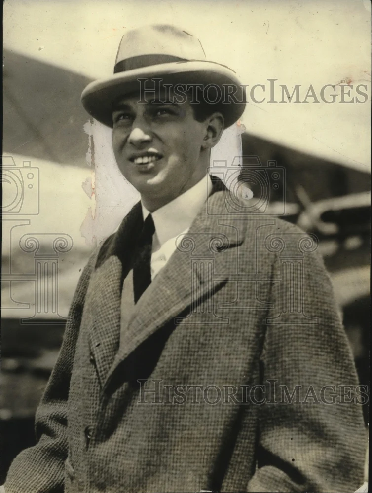 1923 Press Photo Commander Juan eguis Chief of Peruvian Air Services - neo23372