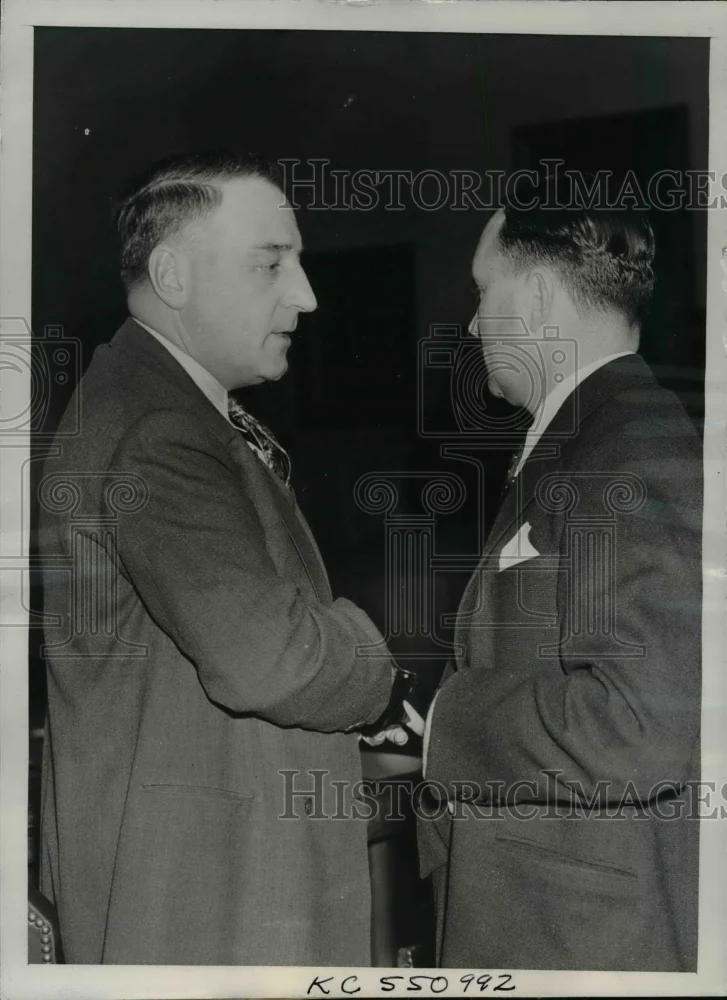 1940 Press Photo Jackson County MO prosecutor WW Graves, Sheriff JL Williams