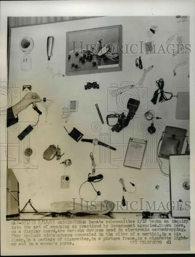 1965 Press Photo Senate inquiry into govverment snooping devices - nep03432