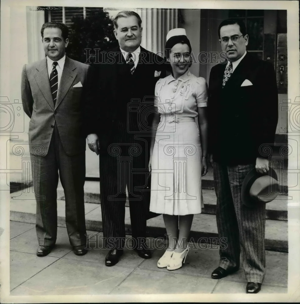 1941 Press Photo Senora Do Peixoto Pays Social Visit To President Roosevelt