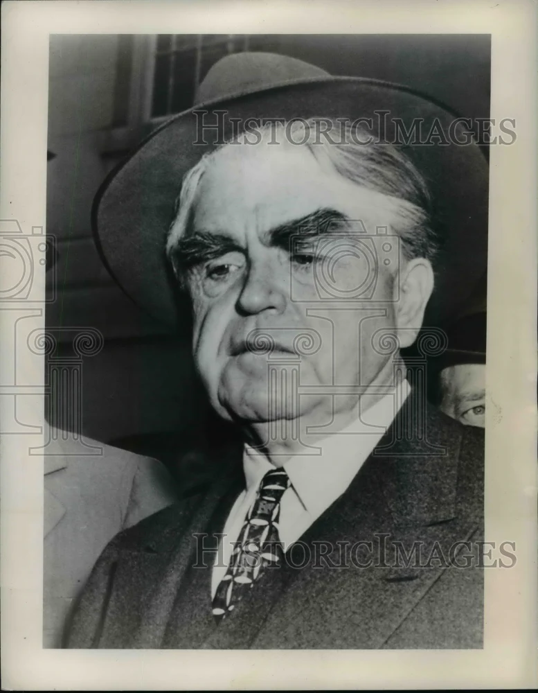 1948 Press Photo John L. Lewis After Contempt Trial Charges Recessed - nep08469
