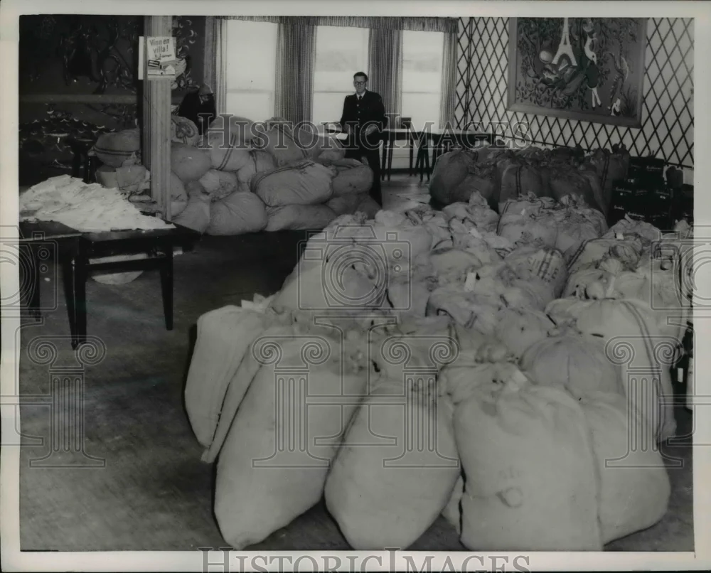 1954 Press Photo Laundry Contest in Stockholm Sweden