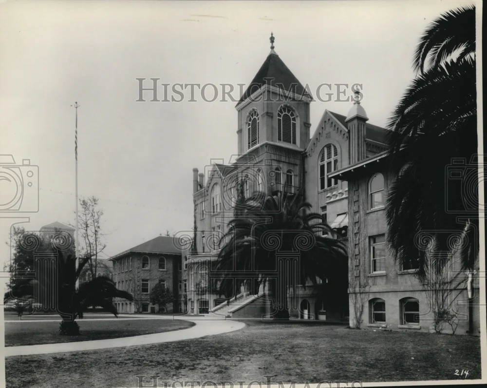1933 Press Photo Old College bldg at Univ of Southern Calif