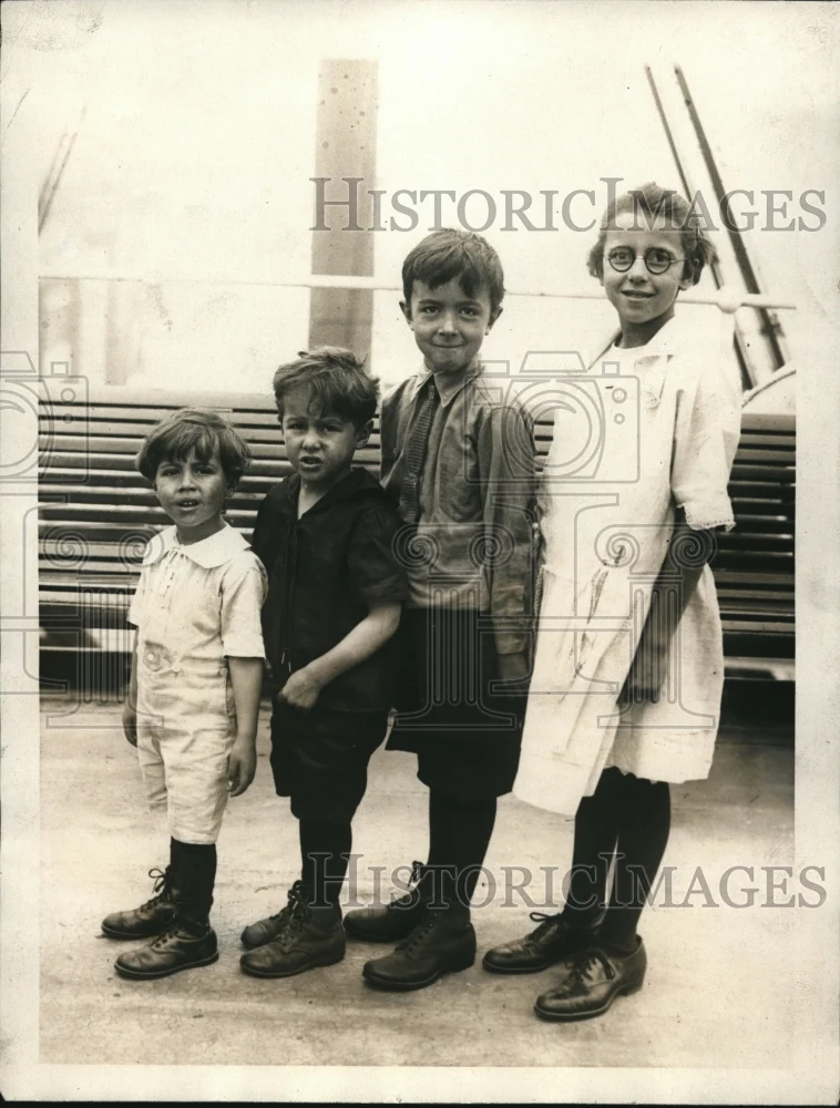 1923 Press Photo New York, Areleft Orphan Children