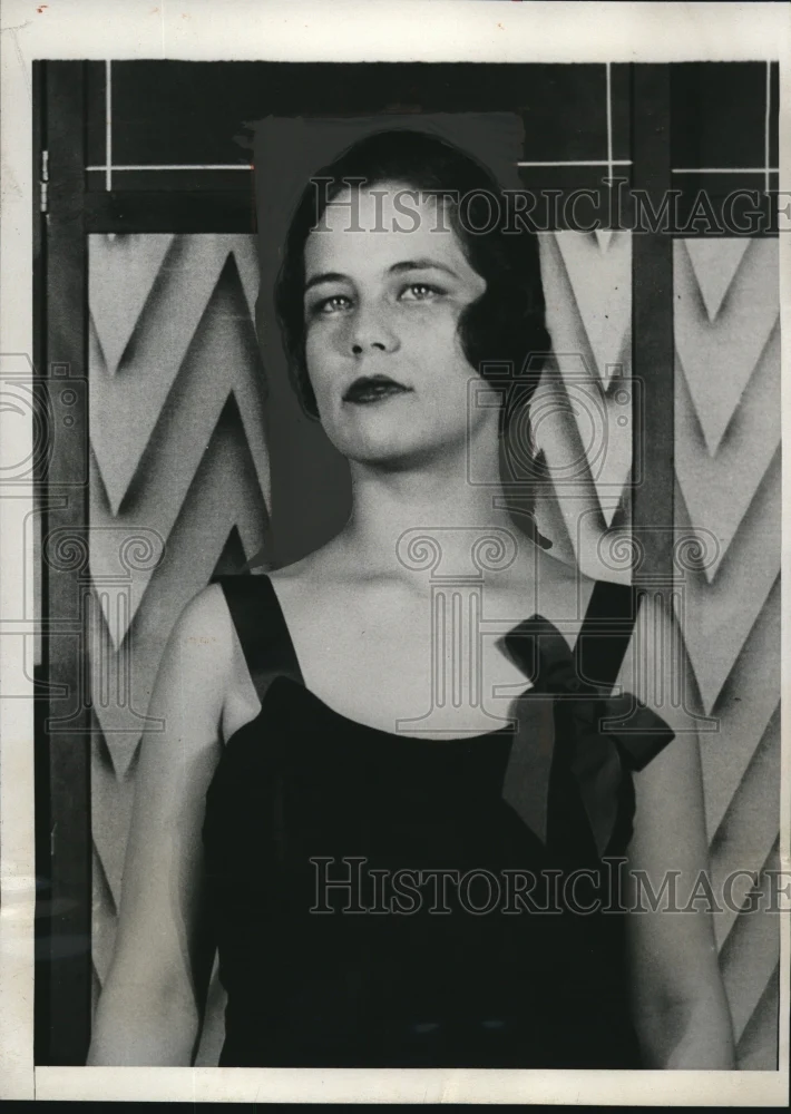 1933 Press Photo Betty Gerard secretly married to Walter Levereing football star
