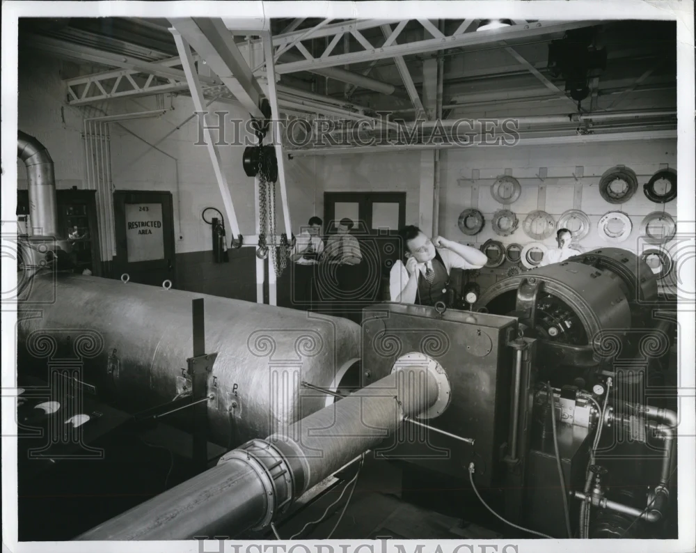 1941 Press Photo GE Research Labs Schnectady NY impeller testing