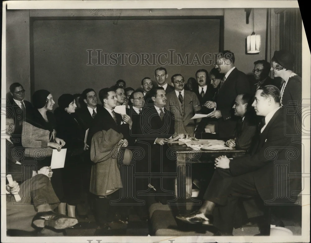 1930 Press Photo NYC Harold Riegelman Asst Atty Gen & election inspectors