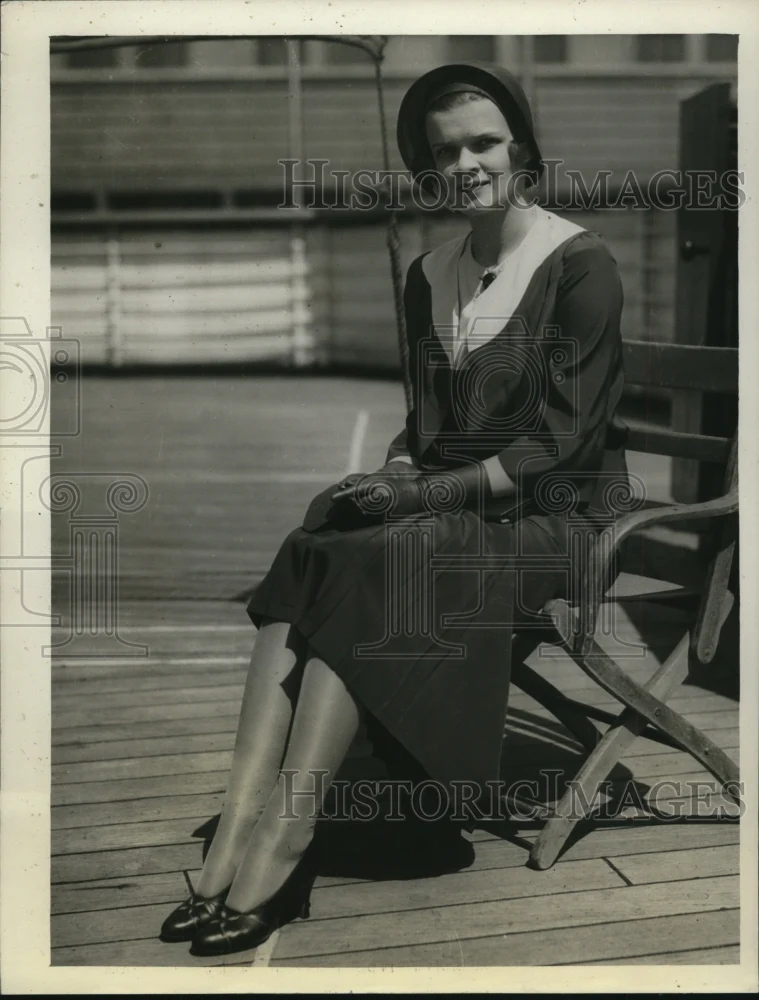 1937 Press Photo Betty Flower to wed Harold F Rice of Hawaii