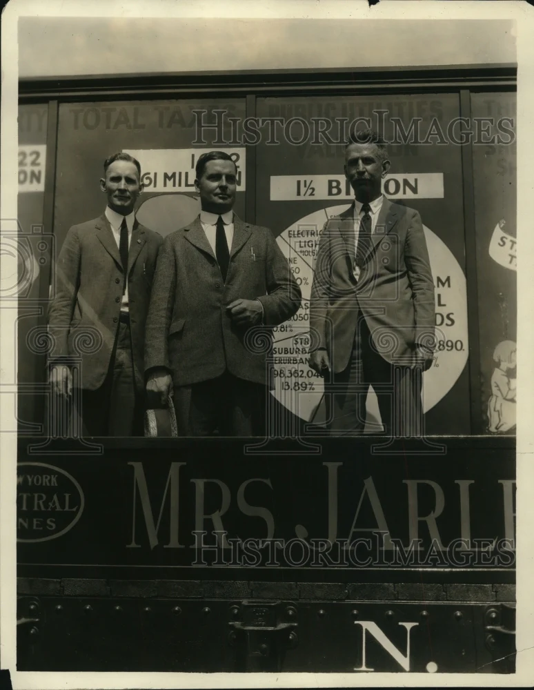 1923 Press Photo HA Caton of Ohio Farm Federation & others