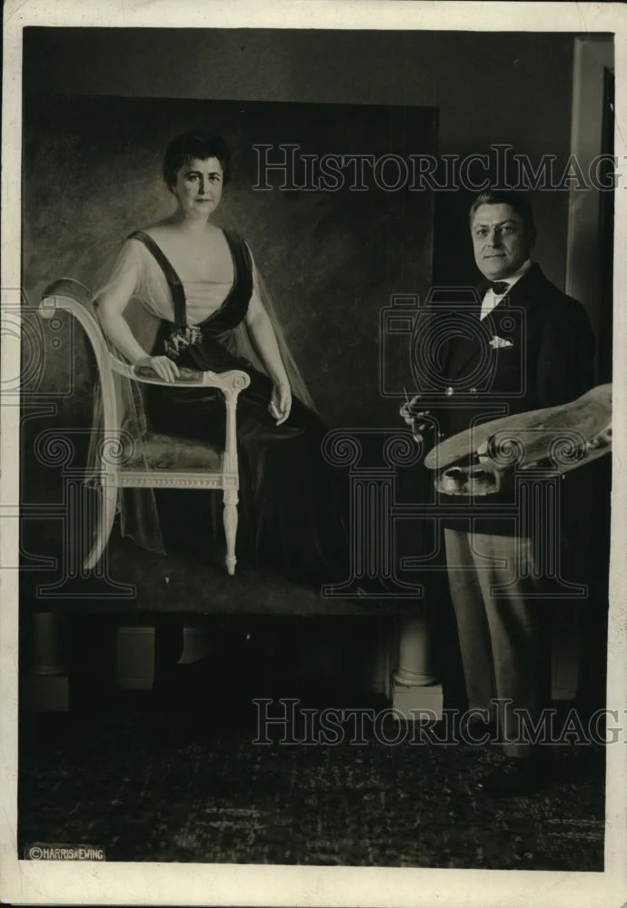 1920 Press Photo Portrait of Woodrow Wilson by Seymour Stone of Chicago