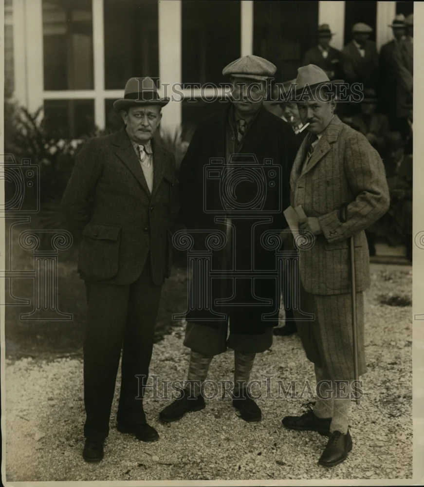 1928 Press Photo Ray Lon, Kent Cooper & Roy Howard Newsmen Go Deer Hunting
