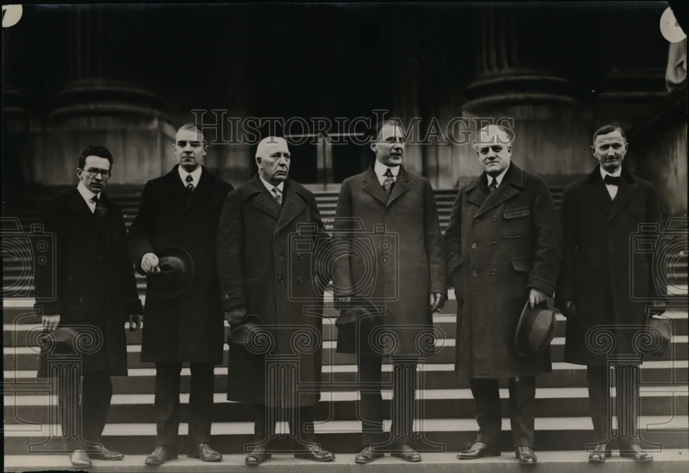 1919 Press Photo Assistants to US Officials Scott, Mitchell, Sims, Palmer, Ames