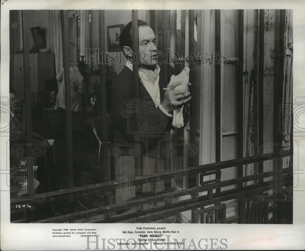 1958 Press Photo Scene From "Paris Holiday" Starring Bob Hope - ney24869