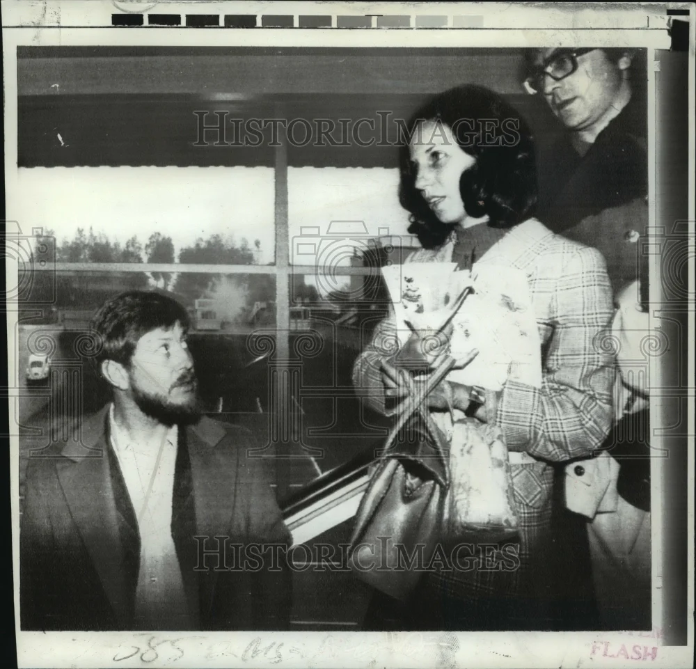 1973 Press Photo Isabel Allende arrives in Helsinki, Finland - noa13583