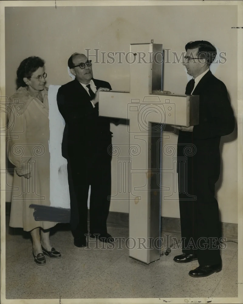 1959 Press Photo Louisiana State Prison - Nick Incrivaglia, Reverend Emanuel