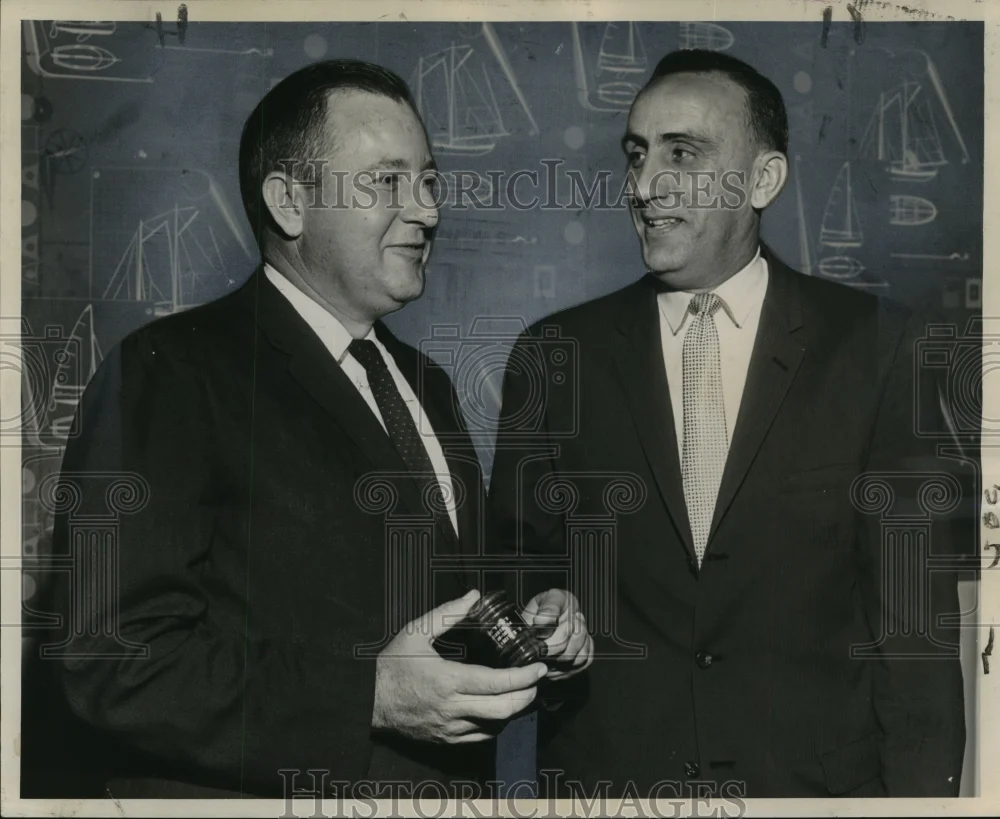 1961 Press Photo Robert L. Williford and Norman Anseman, Grocery Manufacturers