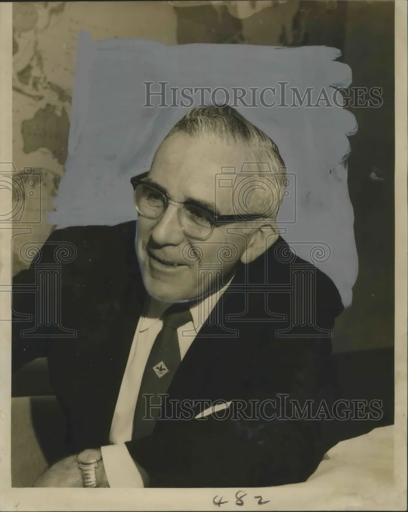 1957 Press Photo Judge Chris Barnette, New Orleans, Louisiana