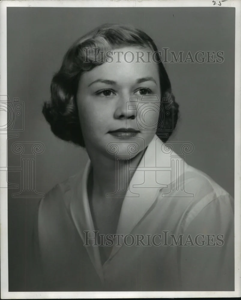 1958 Press Photo Miss Bonnie Rita Cocuzzi, Maid of the Krewe of Hermes Ball
