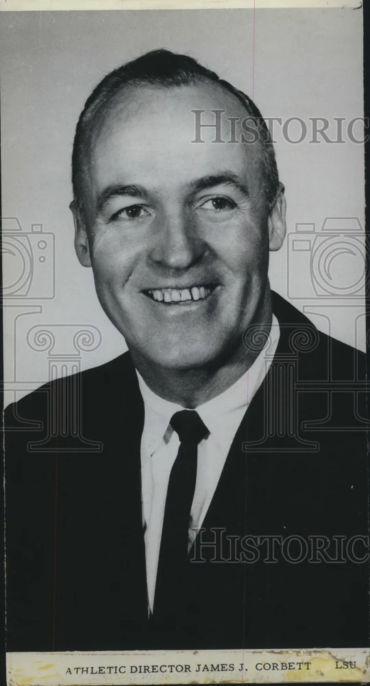 1962 Press Photo Athletic Director James J Corbett of Louisiana State University
