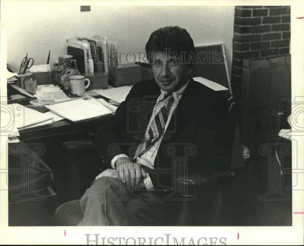 1983 Press Photo David Elkind at Office - nob03624