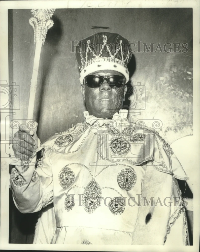 1973 Press Photo Henry Fritz, King of Krewe of Aida at krewe's ball - nob19173