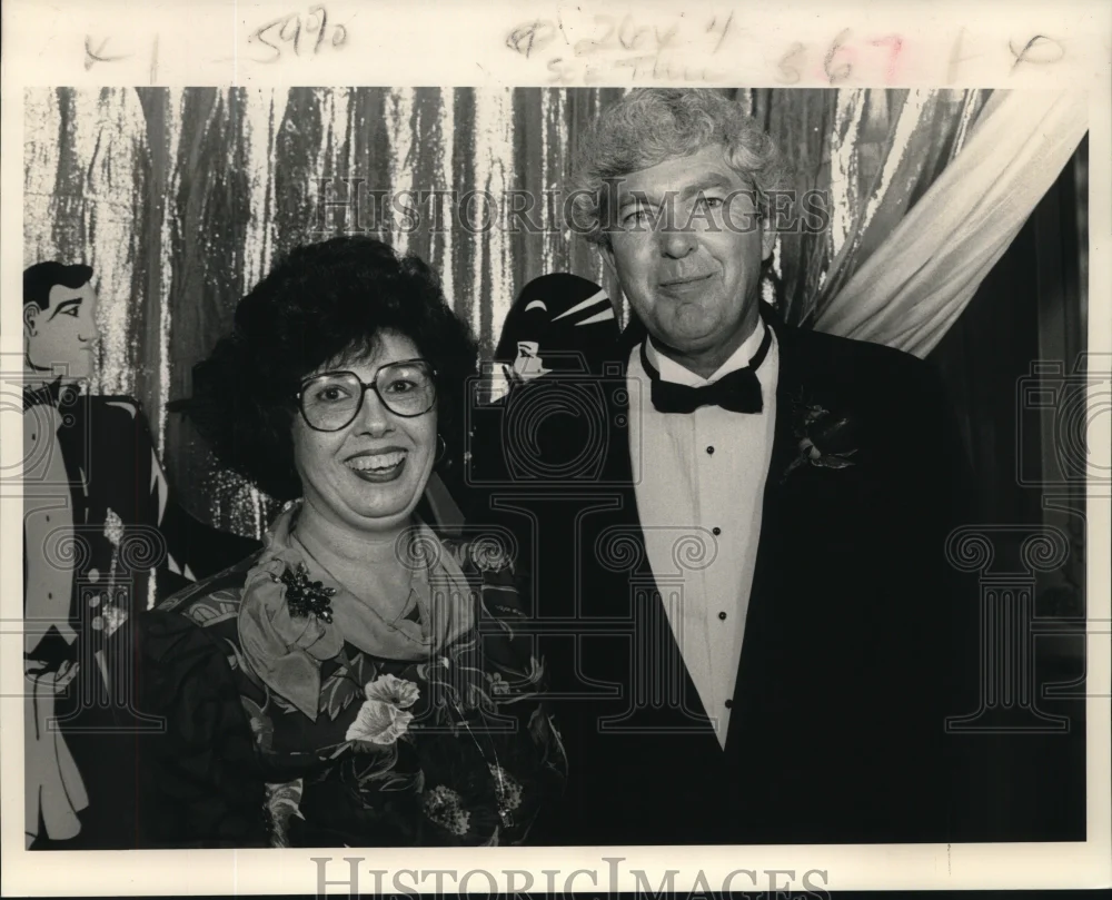 1991 Press Photo Mr. & Mrs. Gregg at Louisiana Restaurant Association Banquet