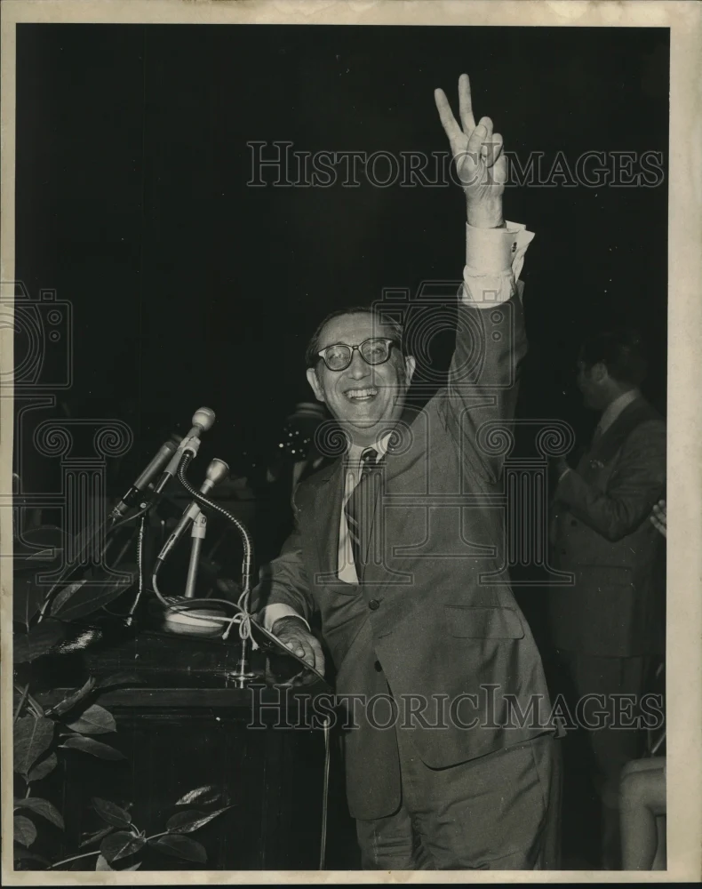 1969 Press Photo Judge David Gertler addressing a convention - nob27280