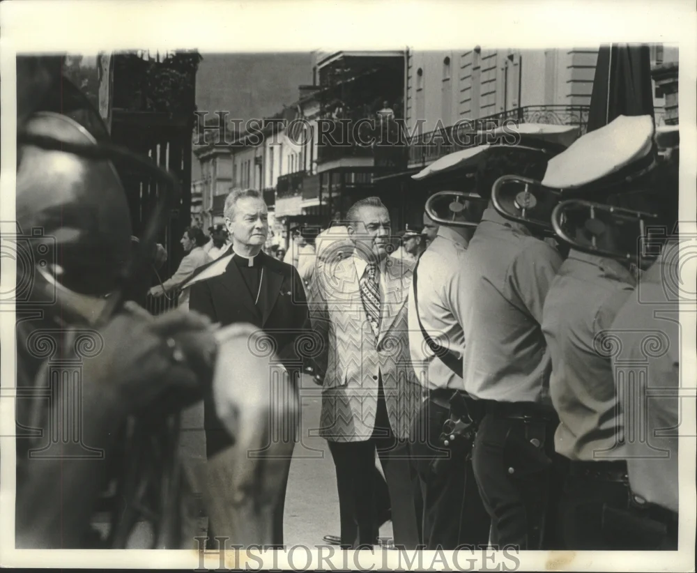 1974 Press Photo Archbishop Hannan & Lieutenant Governor Jim Fitmorris