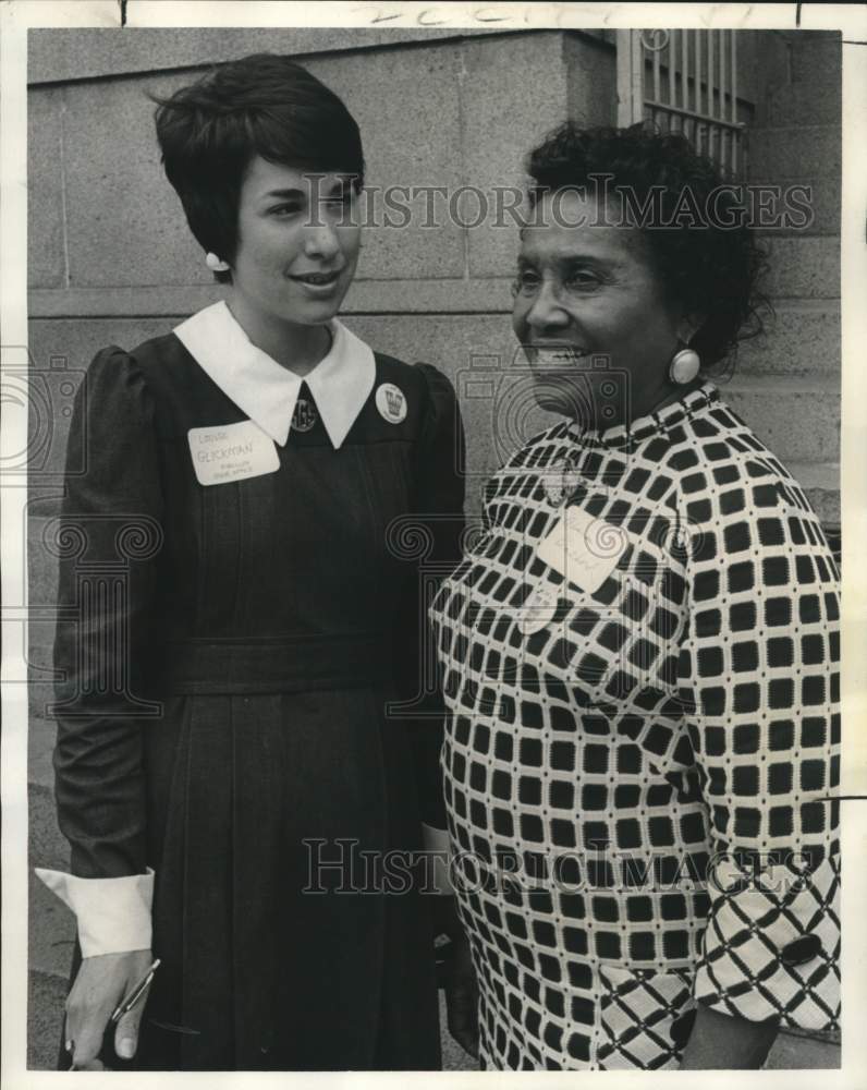 1973 Press Photo VIGOR volunteers Louise Glickman & Addismae Blanchard