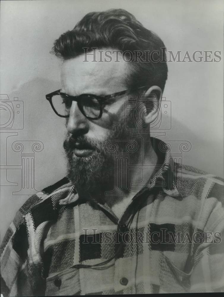 1966 Press Photo Harold Horwood, author of "Tomorrow will be Sunday" - nob45100