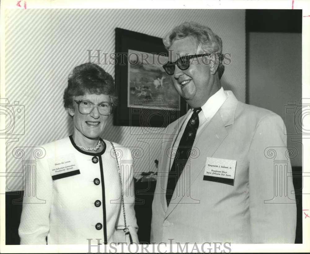 1993 Press Photo Diana Lewis, Raymond Salassi, Jr. at the No Bar Big Easy event