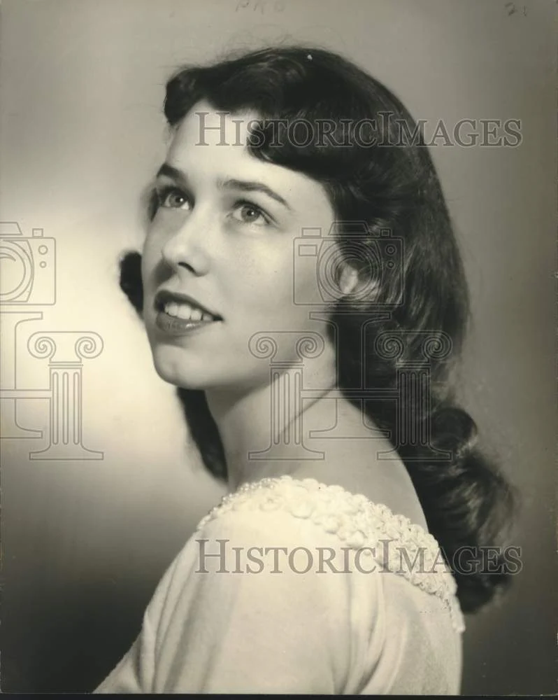 1957 Press Photo Dayle Ann Lacour,, Maid, Krewe Of Prometheus - nob75017