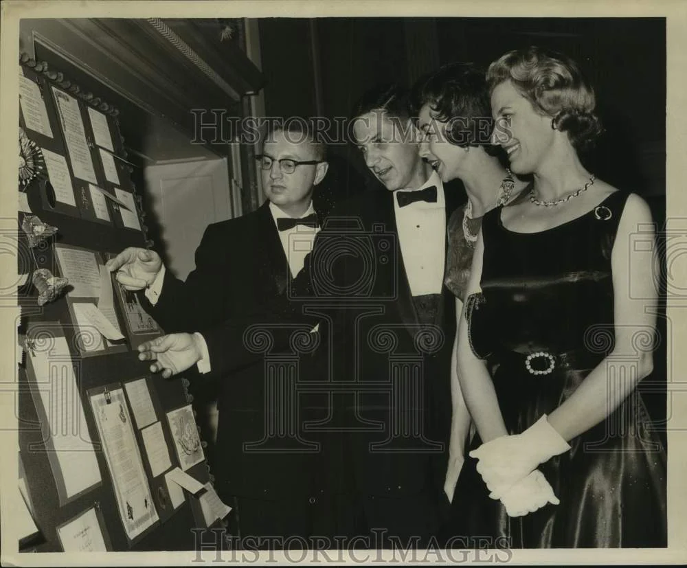 1962 Press Photo Attendees At Betwixt & Between Dance, New Orleans Country Club