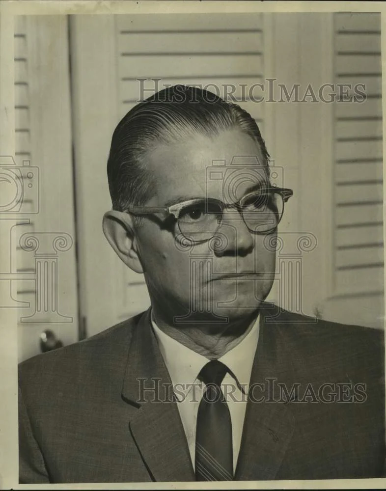 1965 Press Photo Ashton J. Mouton, Collector Of Revenue, State Of Louisiana
