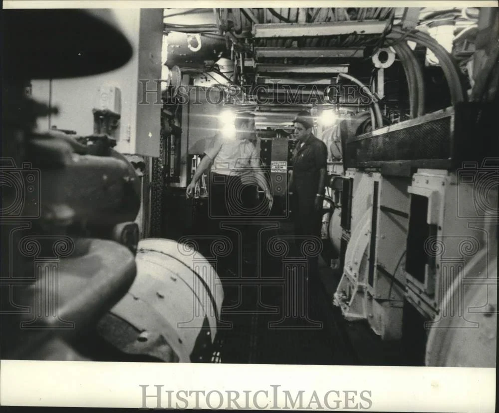 1973 Press Photo Engine Room or Mr. Charlie is Lower Hall - nob98394