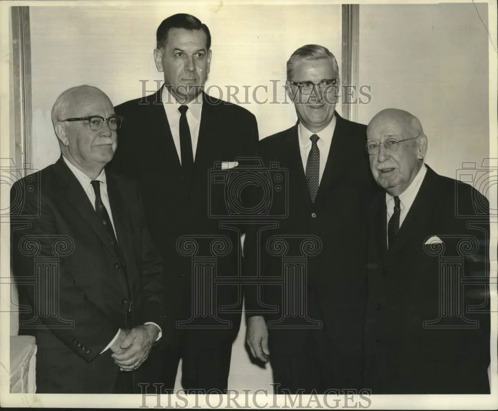 1967 Press Photo Baptist Hospital Founders' Day - W. Wilber Pope and Men