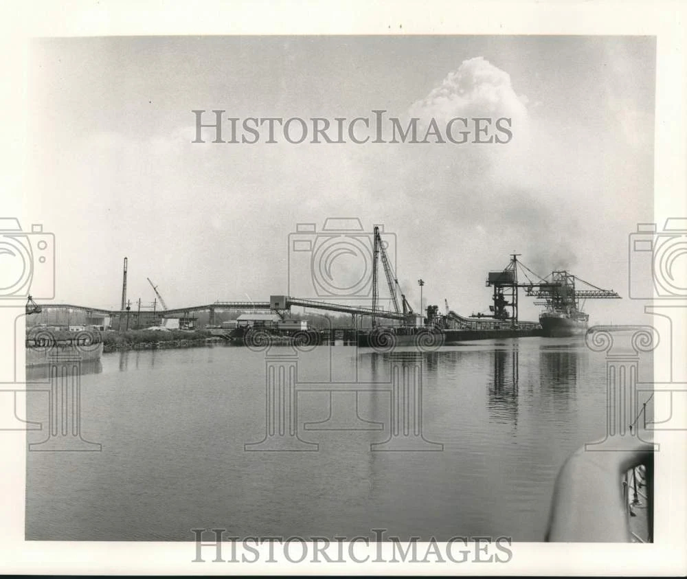 1965 Press Photo Ships entering the Bulk Terminal - noc10064