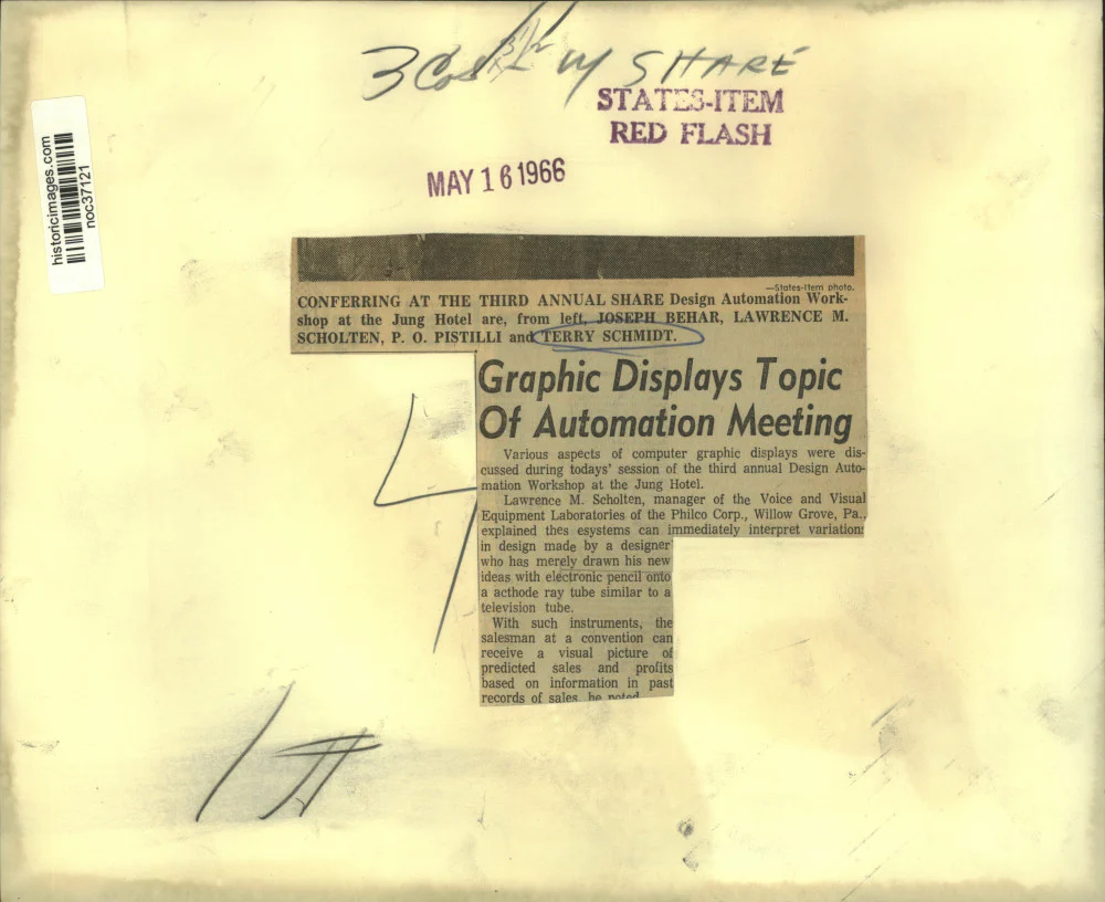 1966 Press Photo Delegates attend Share Design Automation Workshop at the Jung - Image 2