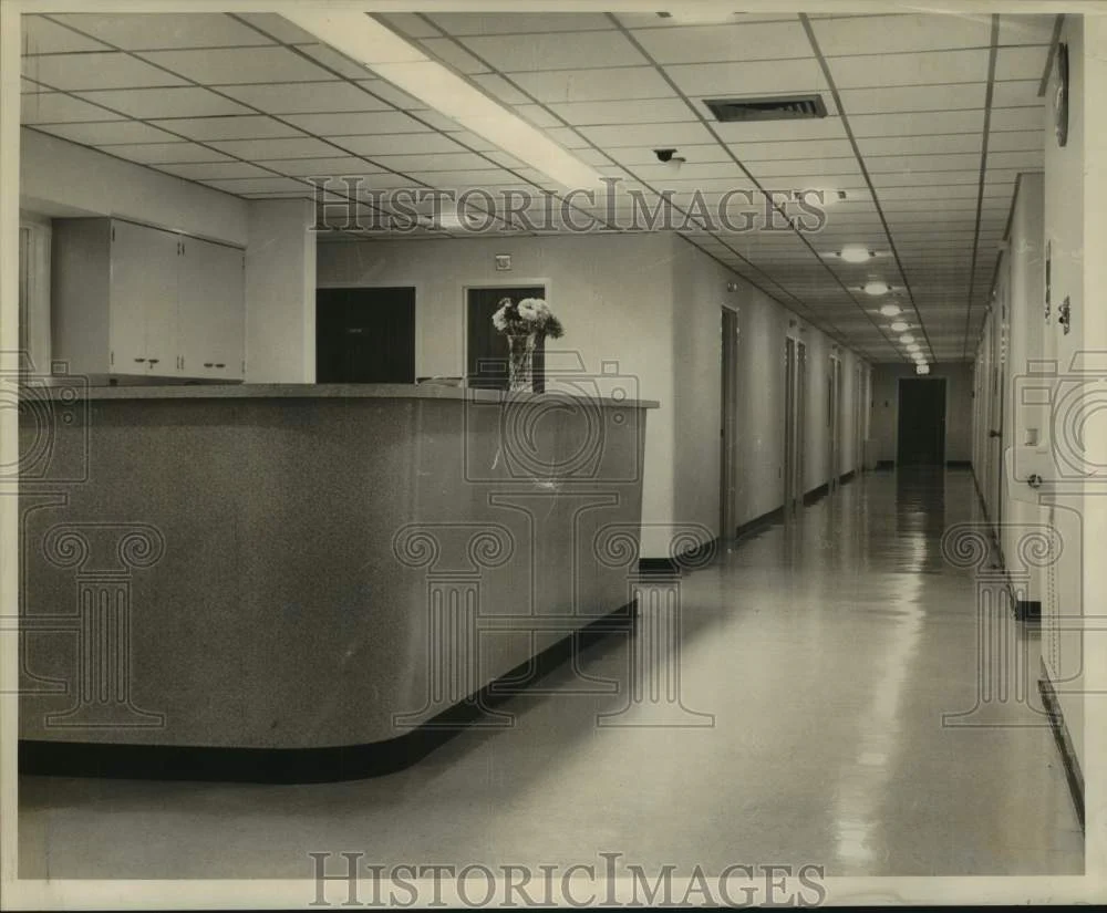 1961 Press Photo Hallway at Plaquemines Parish General Hospital - noc37175