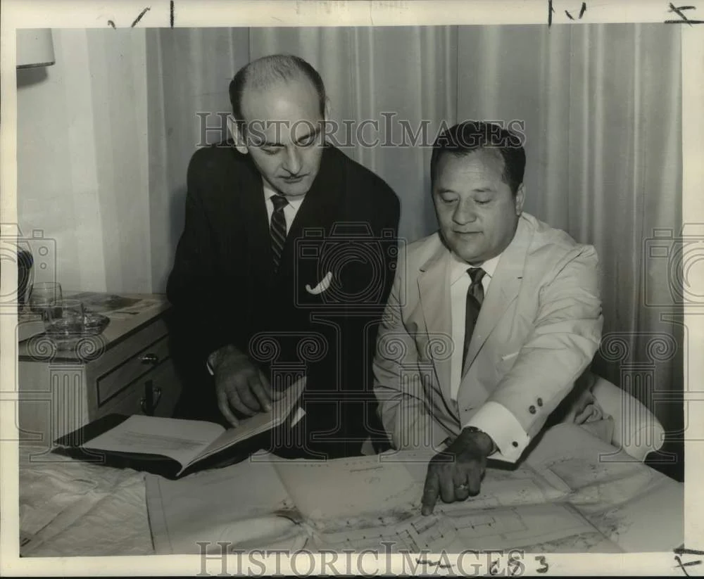 1962 Press Photo Roberto Bianchi & Juan Sencial of Guatemala Review Tourism Plan