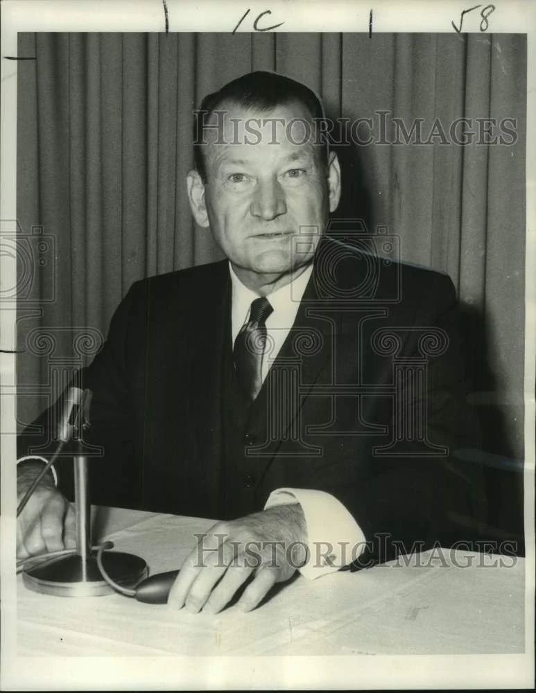 1968 Press Photo Humble Oil and Refining Company - M.A. Wright at Luncheon