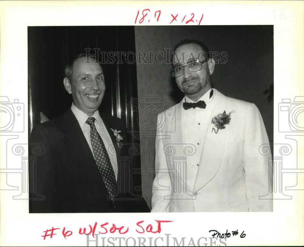 1993 Press Photo George Villanueva & Mitch Musso at World Trade Club Dinner