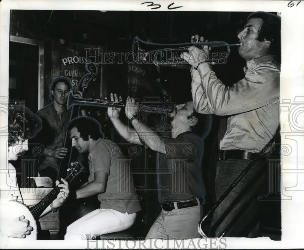 1974 Press Photo Traditional Jazz Band of Sao Paulo, Brazil at Molly's Irish Pub