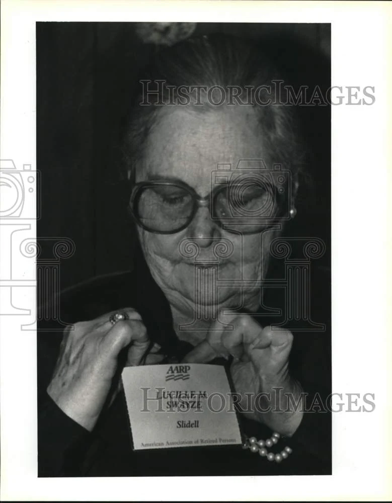 1993 Press Photo Lucille Swayze ecounts trips to Medjugorje, Yugoslavia