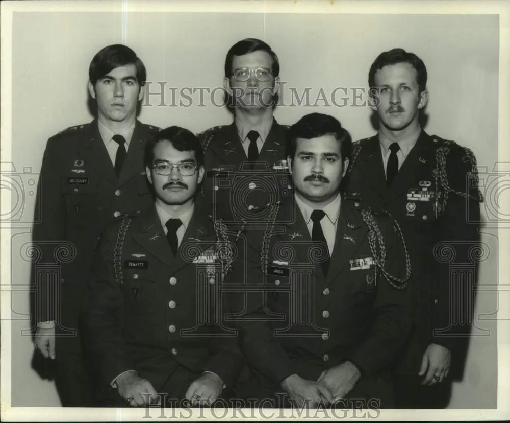 1973 Press Photo United States military officers pose - nom03520