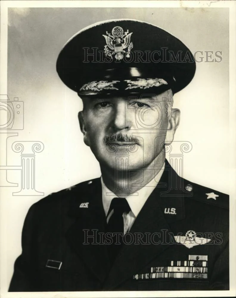 1966 Press Photo Air Force Major General H.K. Mooney - nom08690